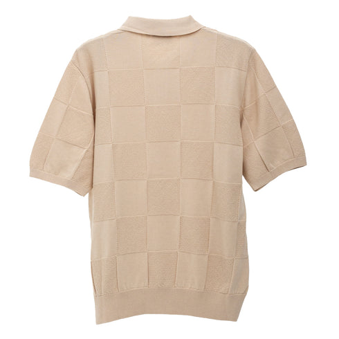 Carhartt S/S Checker Polo Fleur De Sel I034535 4068584107469 Front Degli Uberti